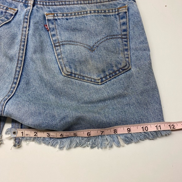 Levi’s 505 straight leg Reg fit denim cutoffs 33W - Picture 5 of 6